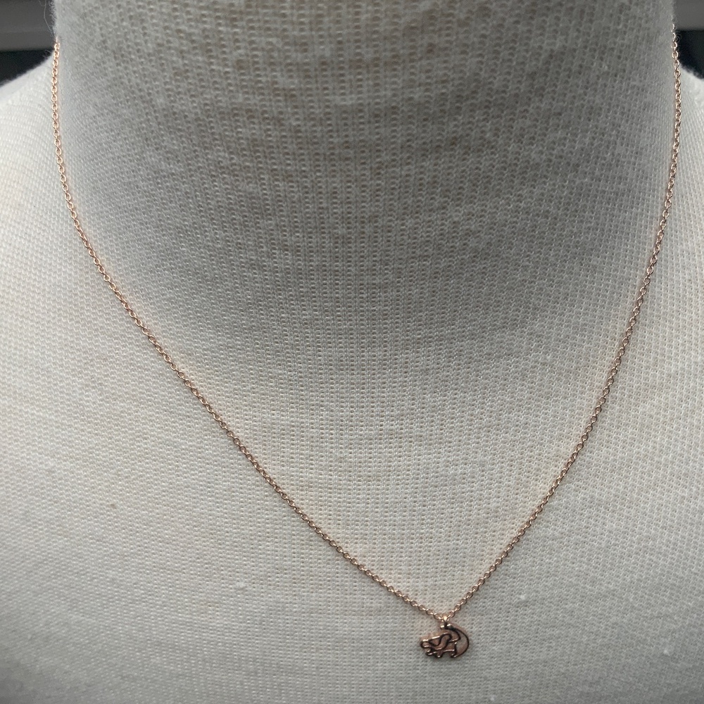 Disney Rose-Gold Colored Necklace With Charm